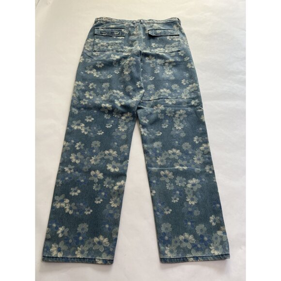 Pleasures Garden Denim Cargo Pants in Indigo - Picture 3 of 6